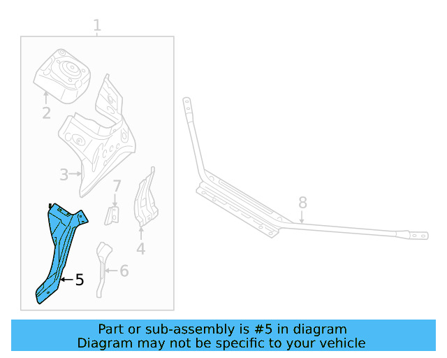 Bracket 1EA-121-409-L - View 4