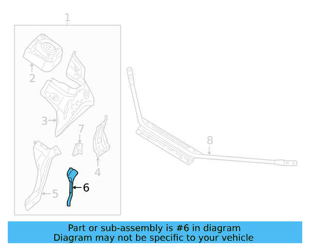 Front Brace Strap 1EA-806-669-A