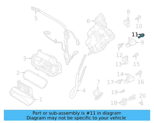 Lower Hinge Mount Bolt N-912-572-01 - View 9