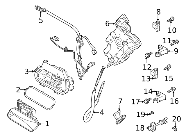 Upper Hinge Mount Bolt N-911-280-02