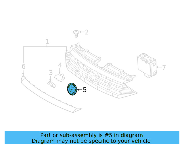 Emblem 3G0-853-601-A-JZA - View 27