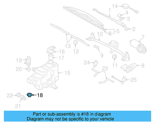 Windshield Washer Pump Grommet 305-955-465-1 - View 5