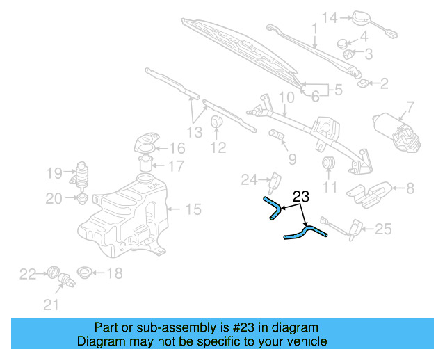 Connector Hose 443-955-665 - View 24