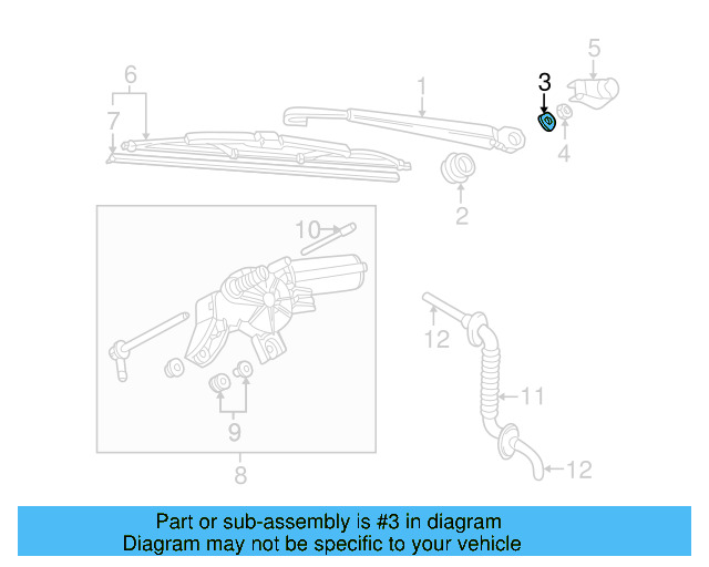 Wiper Arm Washer N-011-558-13 - View 15