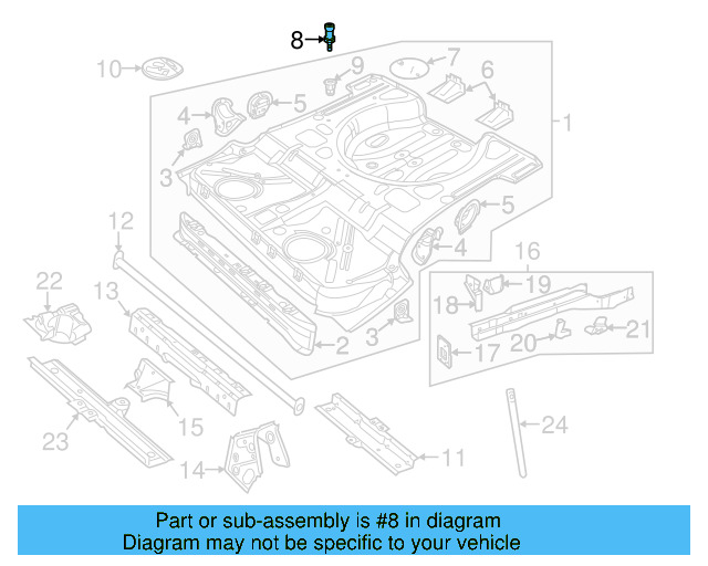 Floor Pan Stud 03L-103-164 - View 6