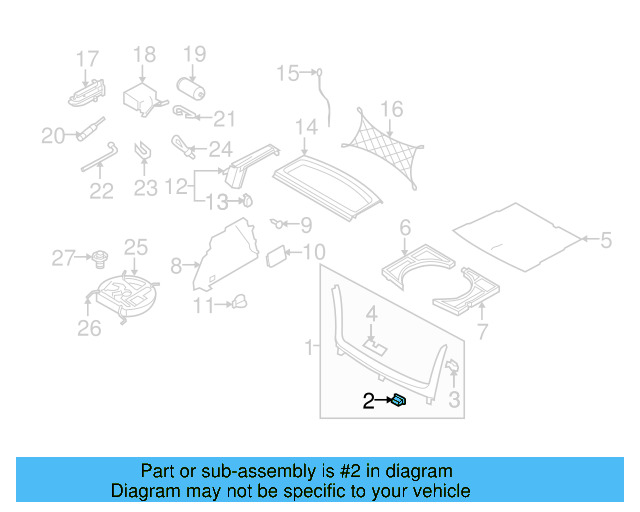 Tie Down Hook 1K0-864-203-C-2ZZ - View 62