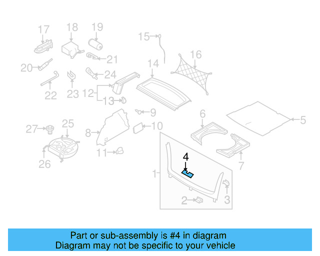 Rear Trim Panel 1K6-863-459-R-82V - View 11