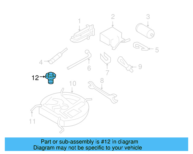 Mount Bolt 1K0-803-899-C - View 6