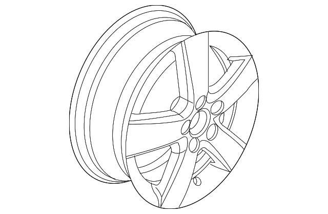 Wheel, Alloy 1T0-601-025-M-8Z8 - View 14
