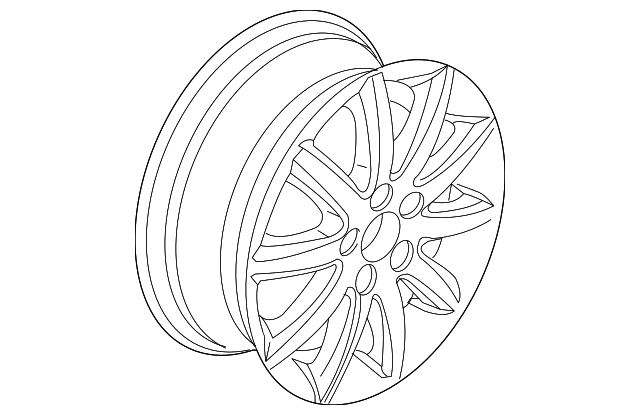 Wheel, Alloy 1K0-601-025-BC-8Z8 - View 8