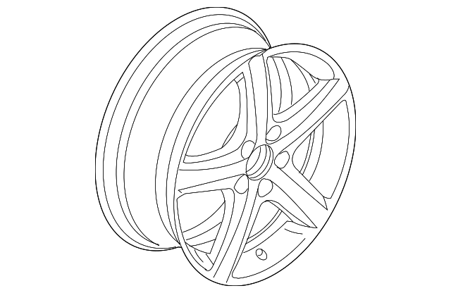 Wheel, Alloy 1K0-601-025-BA-16Z - View 3