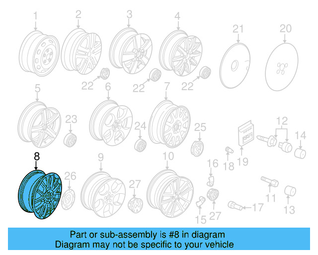 Wheel Cover 1T0-601-147-RGZ - View 16