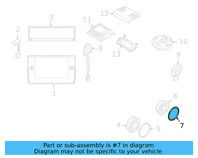 Front Dr Speaker Ring 5NA-971-798 - View 5