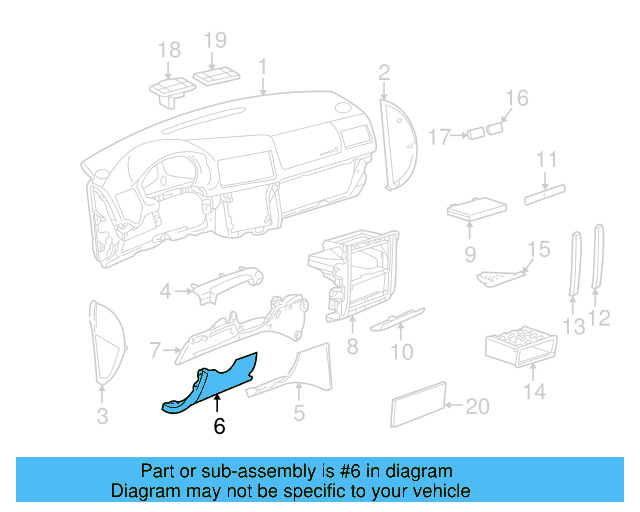 Lower Trim 1J1-858-365-C-4TE - View 9