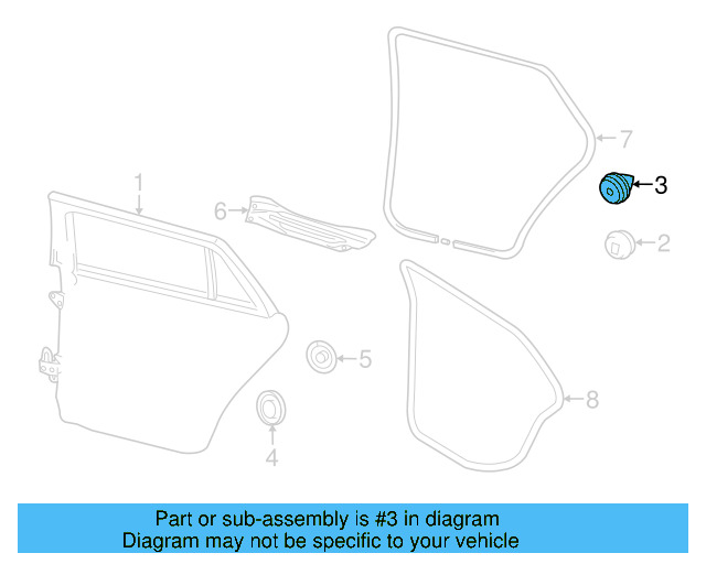 Door Shell Hole Cover 8Z0-837-111 - View 46