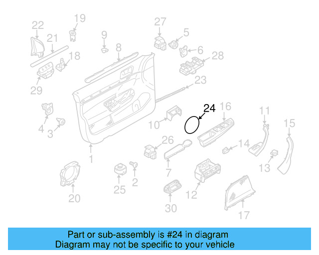 Door Frame Assembly Cover 1K0-831-821-A - View 14