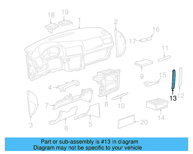 Side Trim 1J0-853-189-93A - View 2