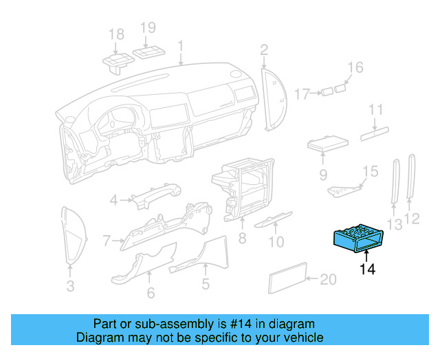 Shelf 1J0-857-058-B-1QA - View 9