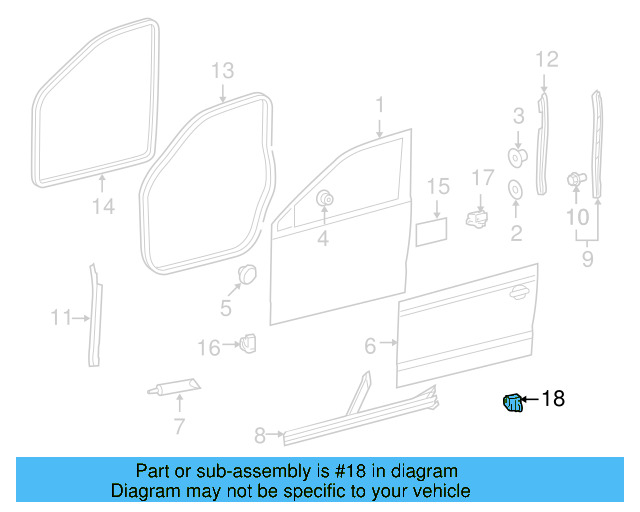 Door Panel Insulation 1K5-868-760-N - View 3