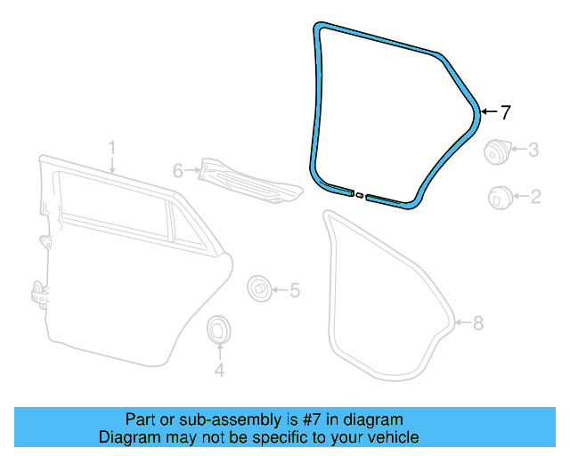 Door Weather 1K9-839-702-5AP - View 7