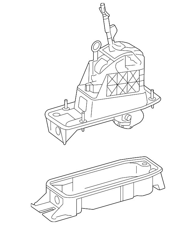 Front Console Front Bracket 1K0-863-525-A - View 7