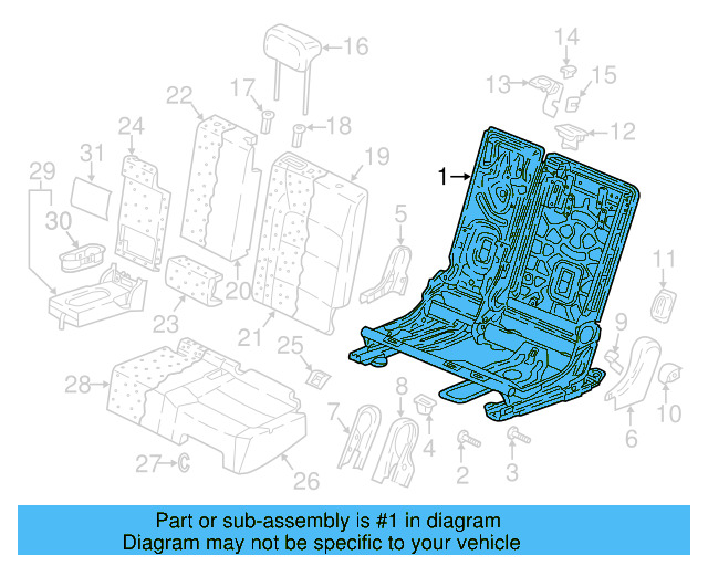 Seat Frame 5NN-885-061-CA9 - View 4