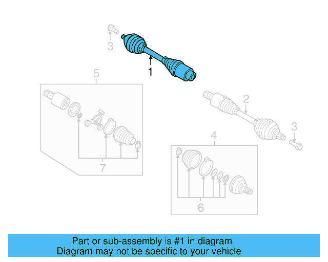 Axle Assembly 5N0-407-762-Q - View 8