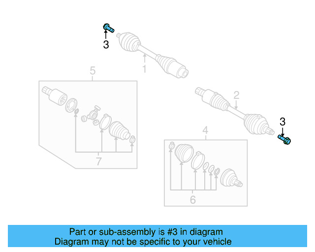 Outer Joint Assembly 5N0-498-099-DX - View 24