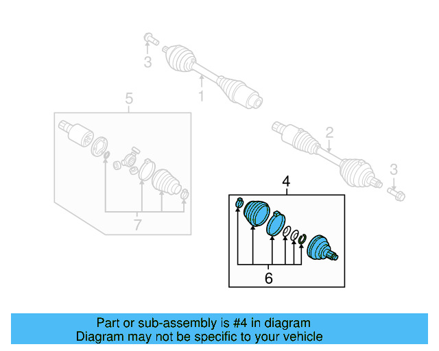 Outer Joint Assembly 5N0-498-099-D - View 10