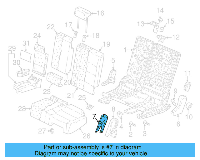 Headrest 5NN-885-901-D-AVL - View 6