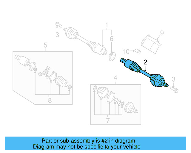 Axle Assembly 5N0-407-761-M - View 7