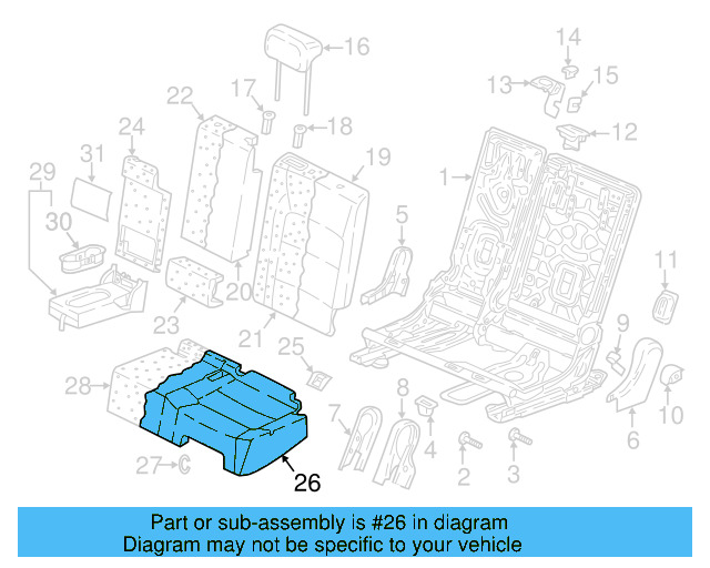 Seat Cover 5NN-885-405-D-KKV - View 6