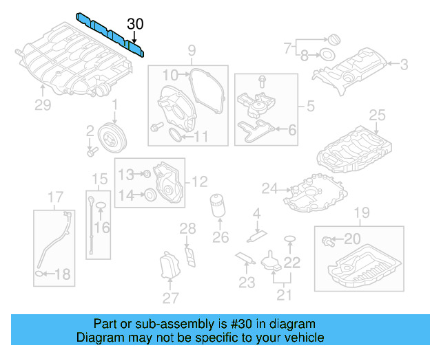 Manifold Gasket 06F-129-717-D - View 21