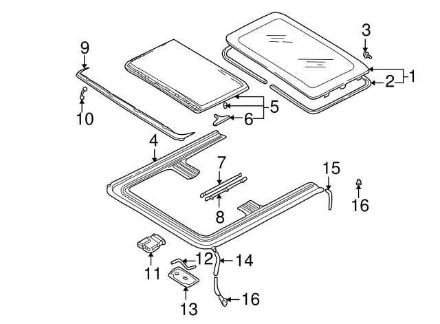 Sunshade Guide 8D5-877-165-A - View 20