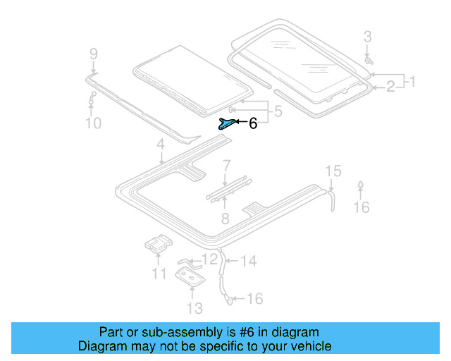 Sunshade Guide 8D5-877-165-A - View 4