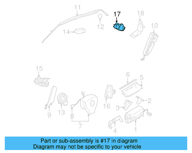 Side Impact Sens 1K0-909-606-D - View 12