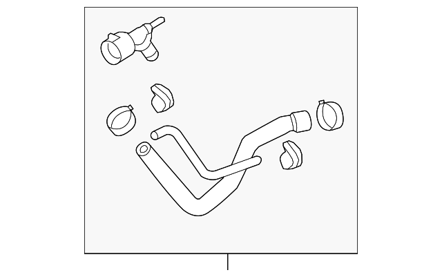 Water Hose Assembly 1C0-122-157-AL - View 3