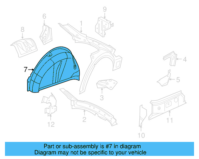 Inner Wheelhouse 5C5-810-425 - View 7