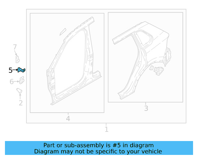 Hinge Plate 5NA-810-222 - View 3