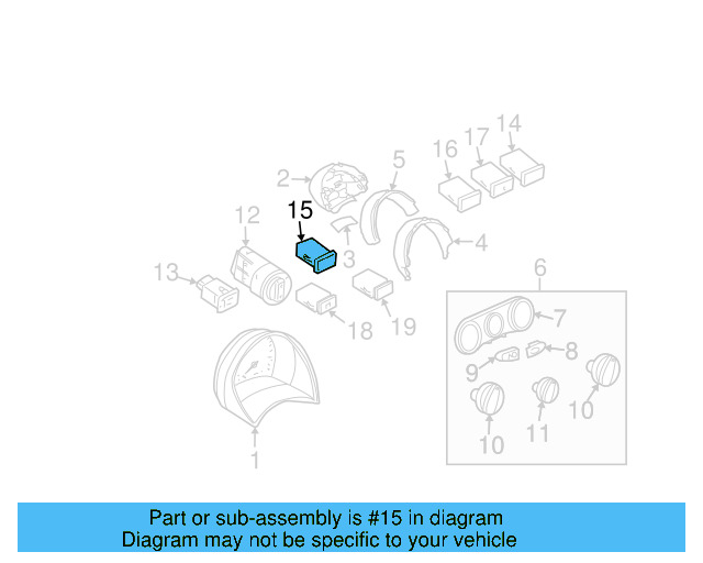 Seat Heat Switch 1C0-963-563-B-20H
