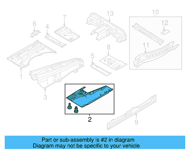 Floor Pan 7P0-803-061 - View 7