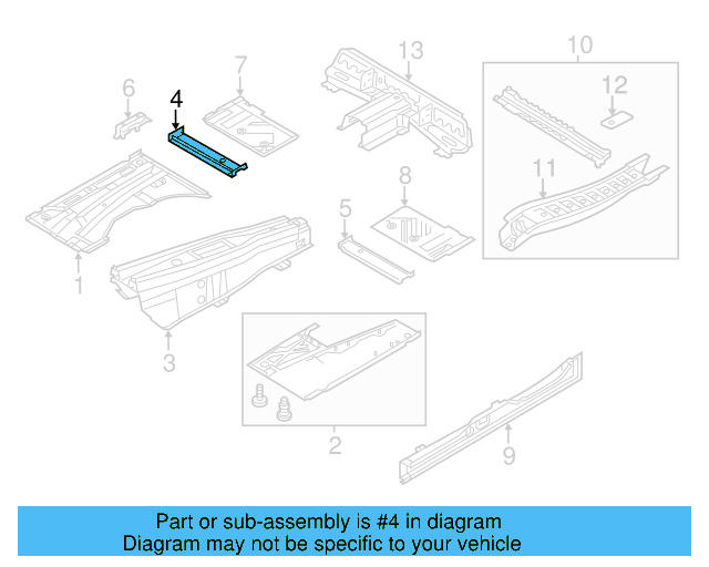Seat Support 7L0-803-302-D - View 4