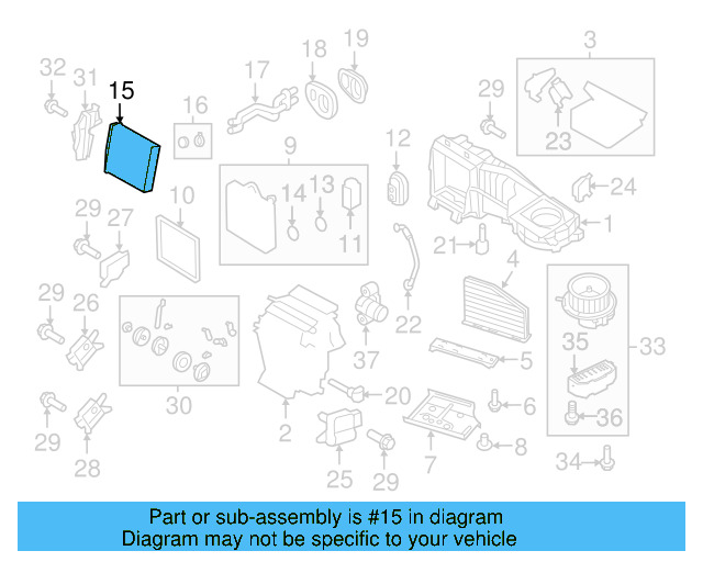 Heater Core 3C0-819-031-A - View 35