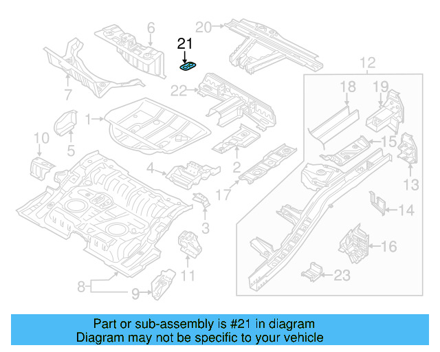Muffler & Pipe Front Bracket 7L8-253-144-B - View 17