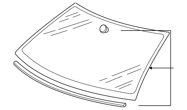 Windshield 1J0-845-011-AH - View 3