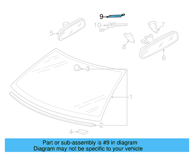 Upper Cover 3B0-857-594-01C - View 3