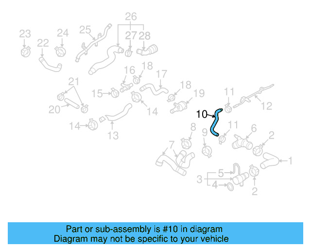 Connector Hose 3C0-121-447-BB - View 5