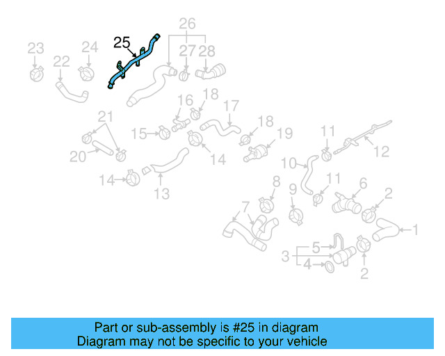 Water Pipe 3C0-121-070-AB - View 11