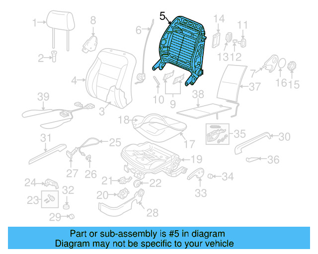 Recline Knob 1J0-881-671-H-3U6 - View 47