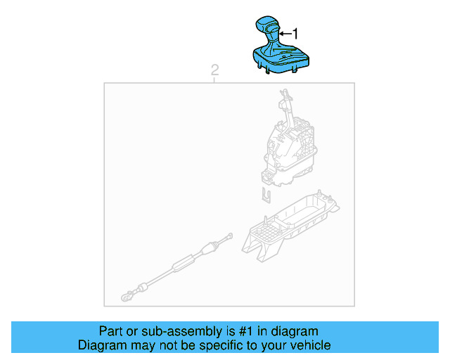 Gear Selector, Gti MK6 (Dsg) 1K1-713-203-AQ-UZD - View 7